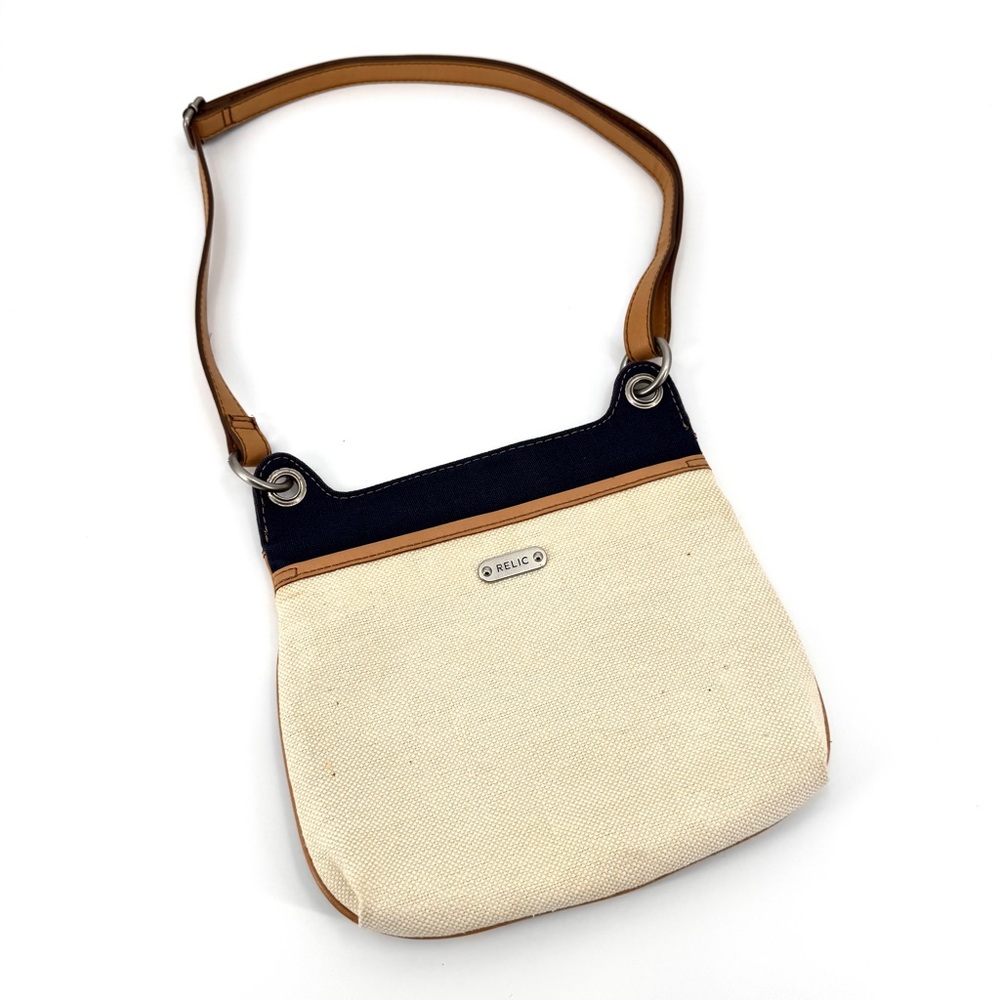 RELIC Floral Embroidered Canvas Crossbody Bag - Picture 3 of 14